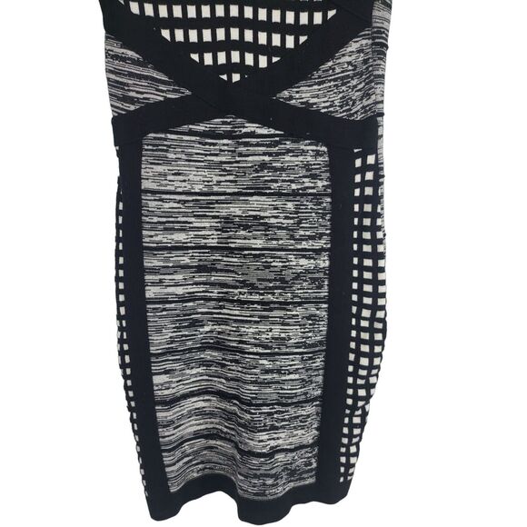 Akira Chicago Red Label Mini Dress M Womens V Neck Color Block Half Sleeve - Picture 5 of 11